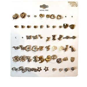 Target Women's Teen Stud Earring Pack Nickel Free Charm Summer Floral Set